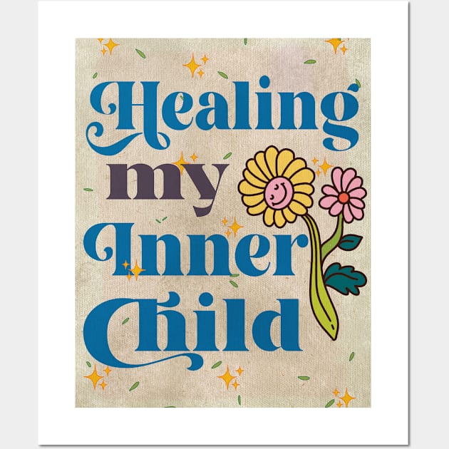 HEALING MY INNER CHILD SHOPPING POSTER STICKER Wall Art by Aydapadi Studio